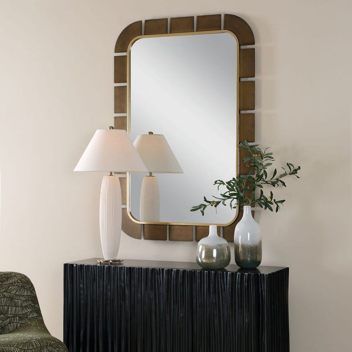 Uttermost Segment Two-Toned Wall Mirror