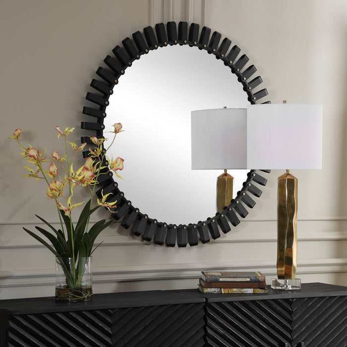 Uttermost Jael Two-Toned Round Wall Mirror