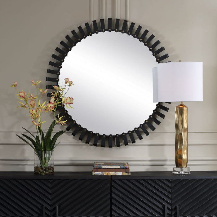 Uttermost Jael Two-Toned Round Wall Mirror