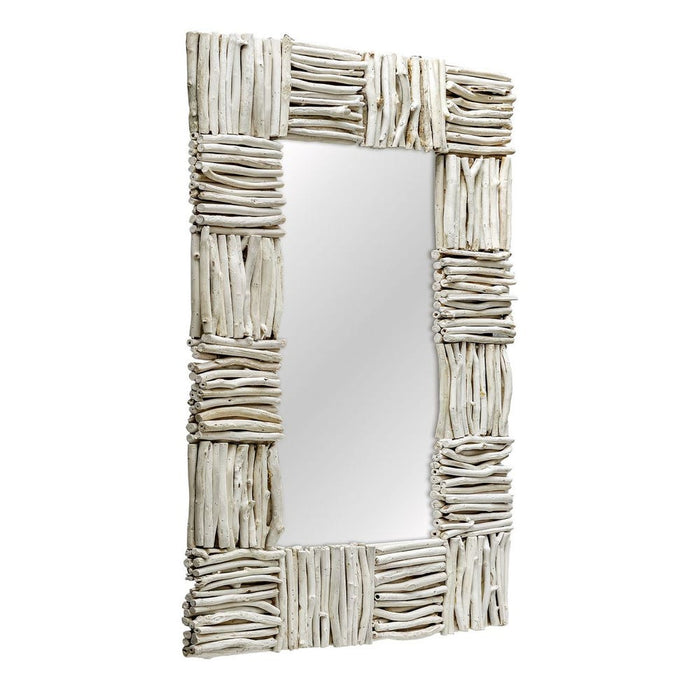 Uttermost Lathey Bleached Teak Wall Mirror