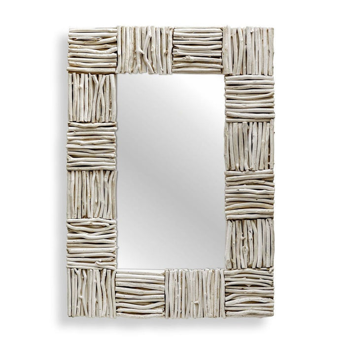Uttermost Lathey Bleached Teak Wall Mirror