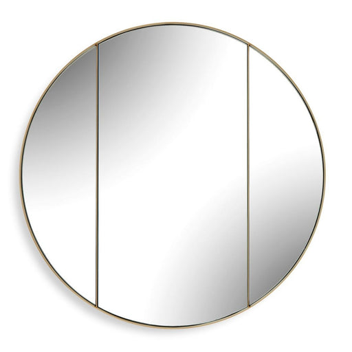 Uttermost Amram Antique Brass Round Wall Mirror