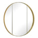 Uttermost Amram Antique Brass Round Wall Mirror