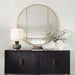 Uttermost Amram Antique Brass Round Wall Mirror