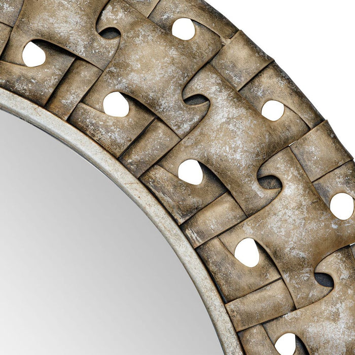 Uttermost Proust Rustic Bronze Round Wall Mirror