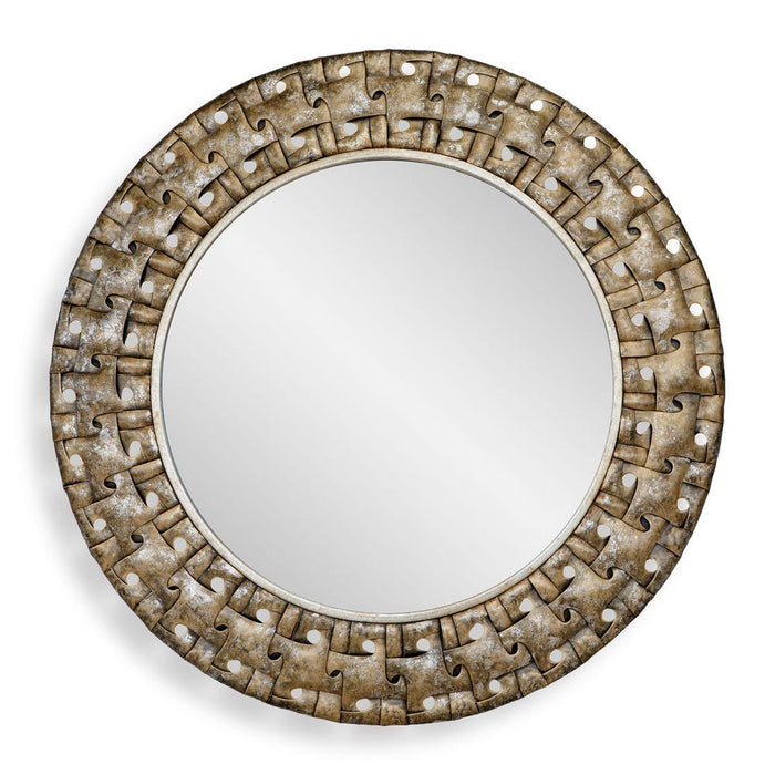 Uttermost Proust Rustic Bronze Round Wall Mirror