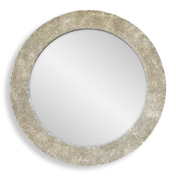 Uttermost Zola Warm Antiqued Champagne Round Wall Mirror