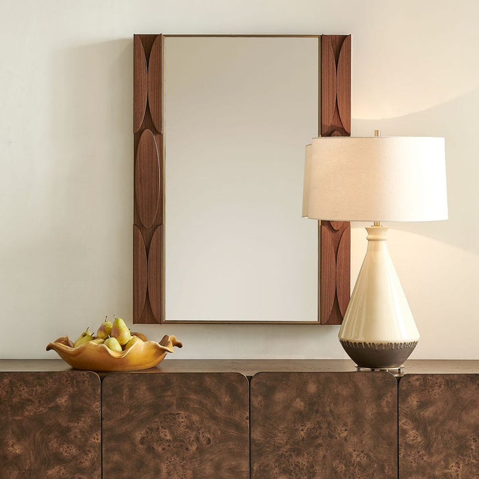 Uttermost Macario Walnut Wall Mirror