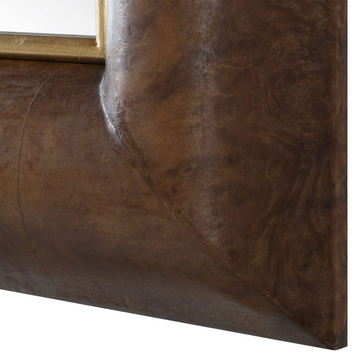 Uttermost Donovan Antique Walnut Wall Mirror