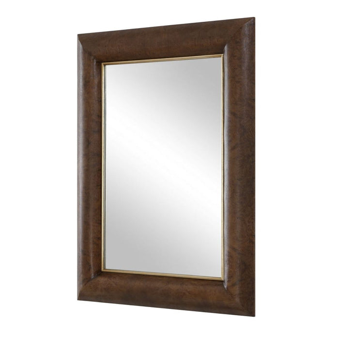 Uttermost Donovan Antique Walnut Wall Mirror