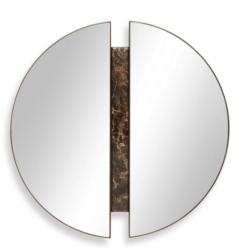 Uttermost Hanover Two-Mirrored Halves Round Wall Mirror