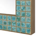 Uttermost Coralie Teal & Green Ceramic Wall Mirror