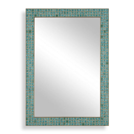 Uttermost Coralie Teal & Green Ceramic Wall Mirror