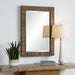 Uttermost Aldous Walnut & Jute Wall Mirror