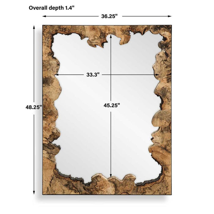 Uttermost Abraham Tamarind Wood Wall Mirror