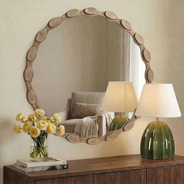 Uttermost Marietta Brass Round Wall Mirror