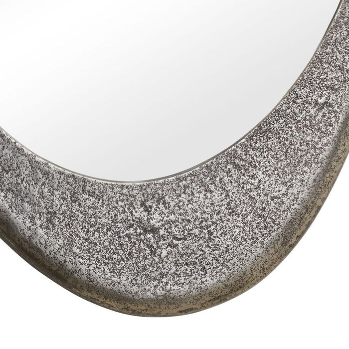 Uttermost Schiller Antique Nickel Oval Wall Mirror