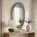 Uttermost Schiller Antique Nickel Oval Wall Mirror