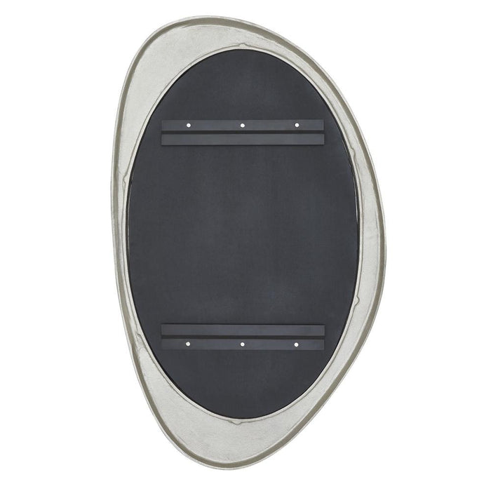 Uttermost Schiller Antique Nickel Oval Wall Mirror