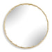 Uttermost Crinkle Champagne Round Wall Mirror