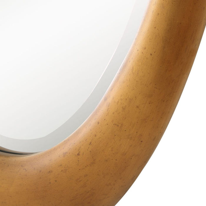Uttermost Sonic Golden Bronze Oval Wall Mirror