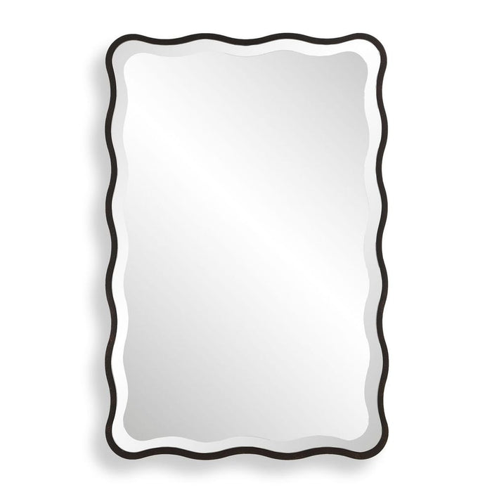 Uttermost Aneta Scalloped Dark Bronze Wall Mirror
