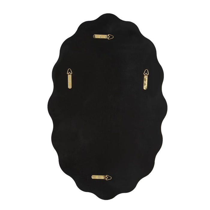 Uttermost Aneta Antique Gold Scalloped Oval Wall Mirror
