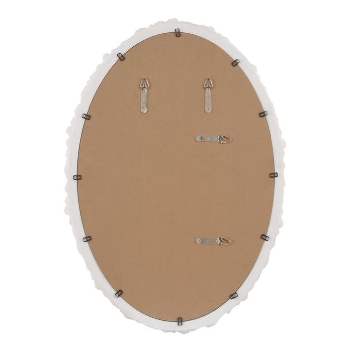 Uttermost Coral Reef White Oval Wall Mirror