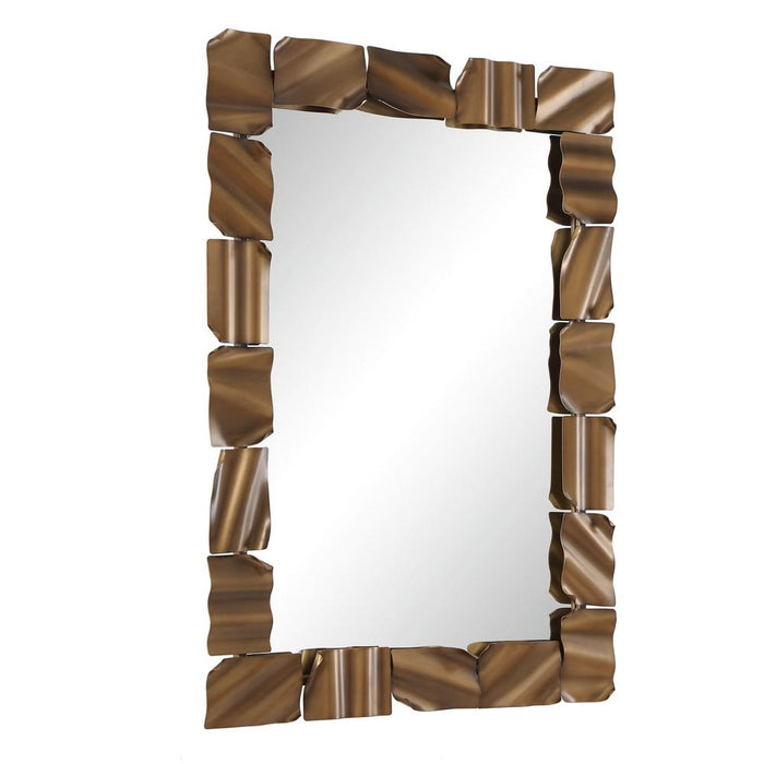 Uttermost Vela Sculptural Bronze Wall Mirror