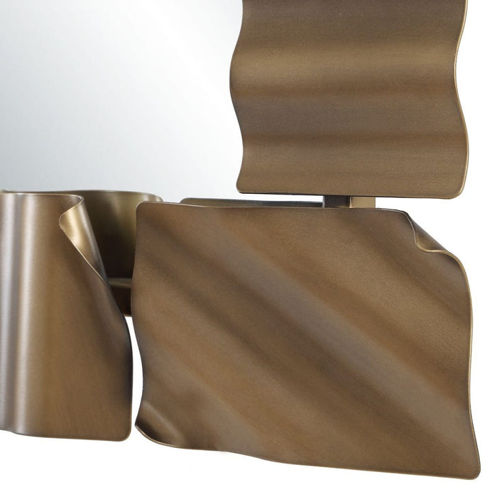 Uttermost Vela Sculptural Bronze Wall Mirror