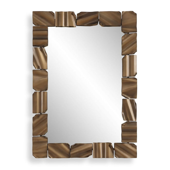 Uttermost Vela Sculptural Bronze Wall Mirror