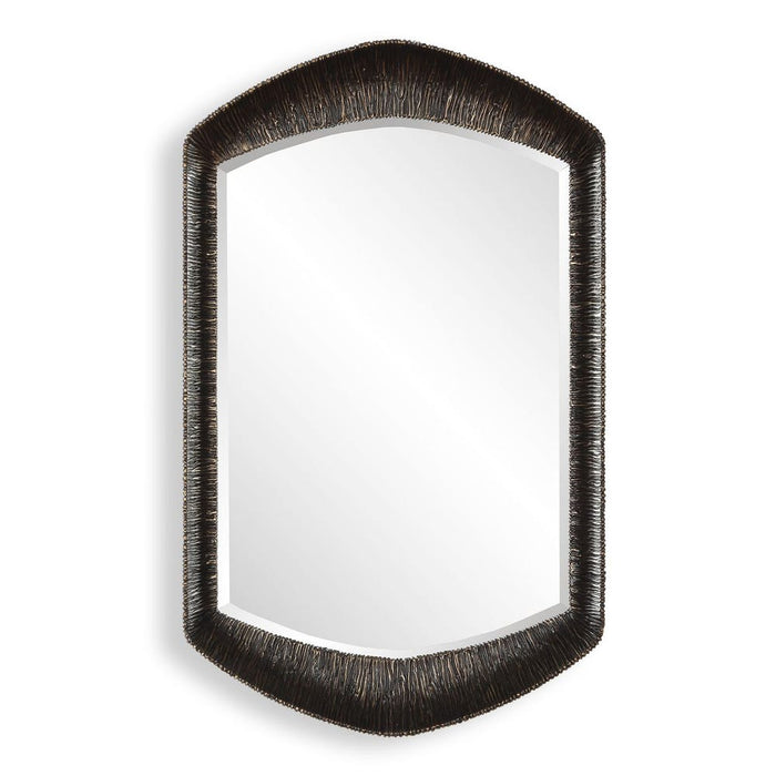 Uttermost Aurelia Ridge Sculptural Bronze Wall Mirror