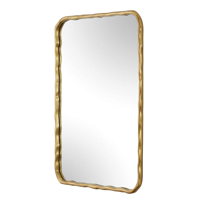 Uttermost Nola Antique Gold Leaf Rectangular Wall Mirror