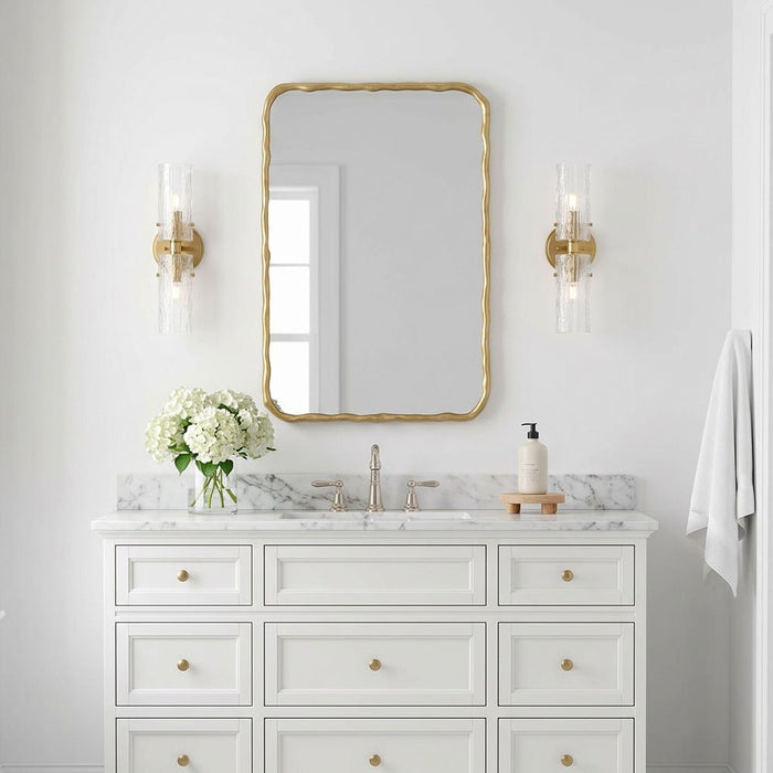 Uttermost Nola Antique Gold Leaf Rectangular Wall Mirror