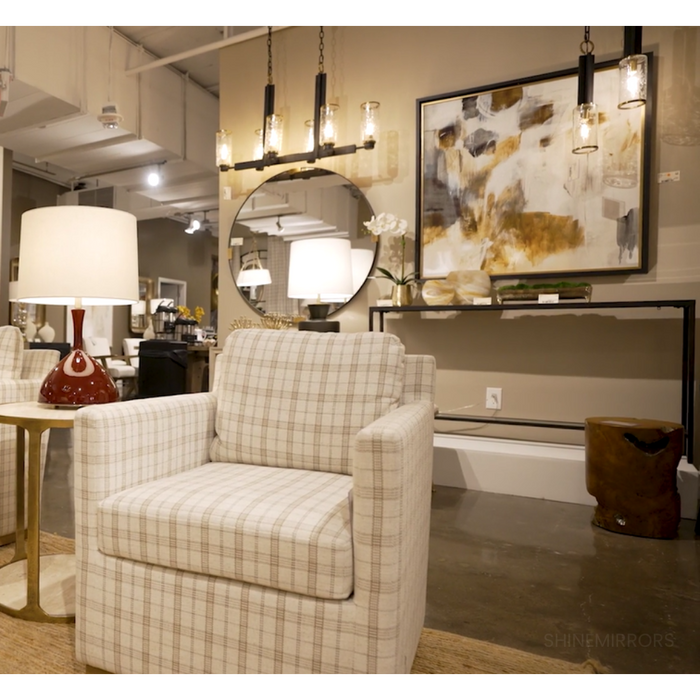 Uttermost Clip Round Wall Mirror