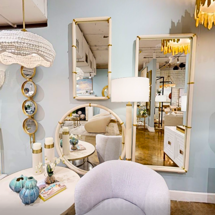 Uttermost Cyprus White Full Length Mirror