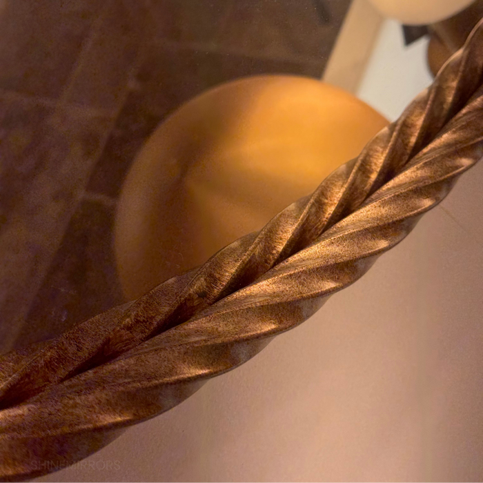 Paula Round Gold Wall Mirror