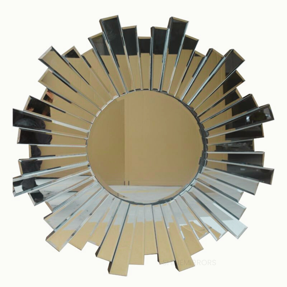 Shari Frameless Sunburst Wall Mirror — SHINE MIRRORS AUSTRALIA