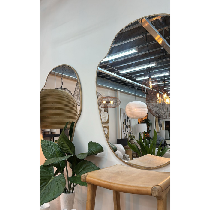 Dwayne Organic Oak Wall Mirror