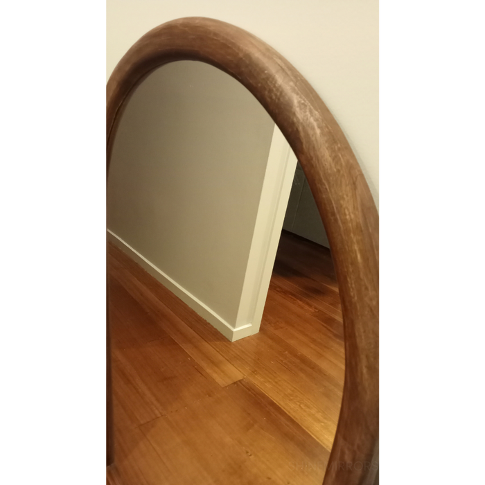 Lancy Arched Natural Mirror