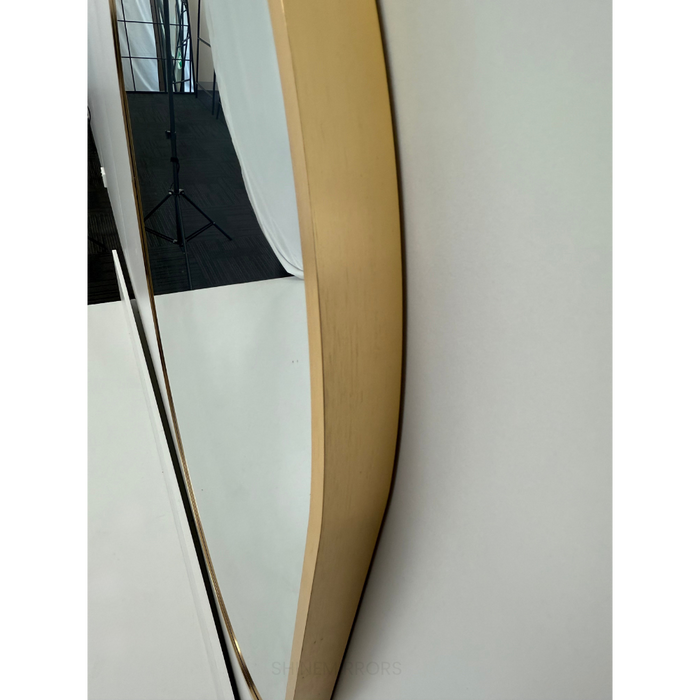 Martin Oval Gold Framed Wall Mirror