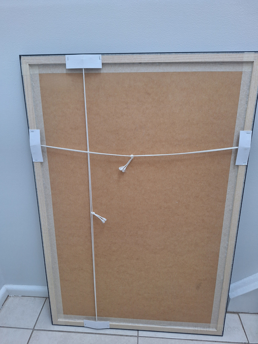 Adan Grey Black Wall Mirror