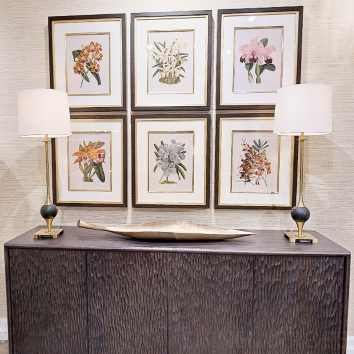 Uttermost Orchid Botanical Framed Prints - Set of 6