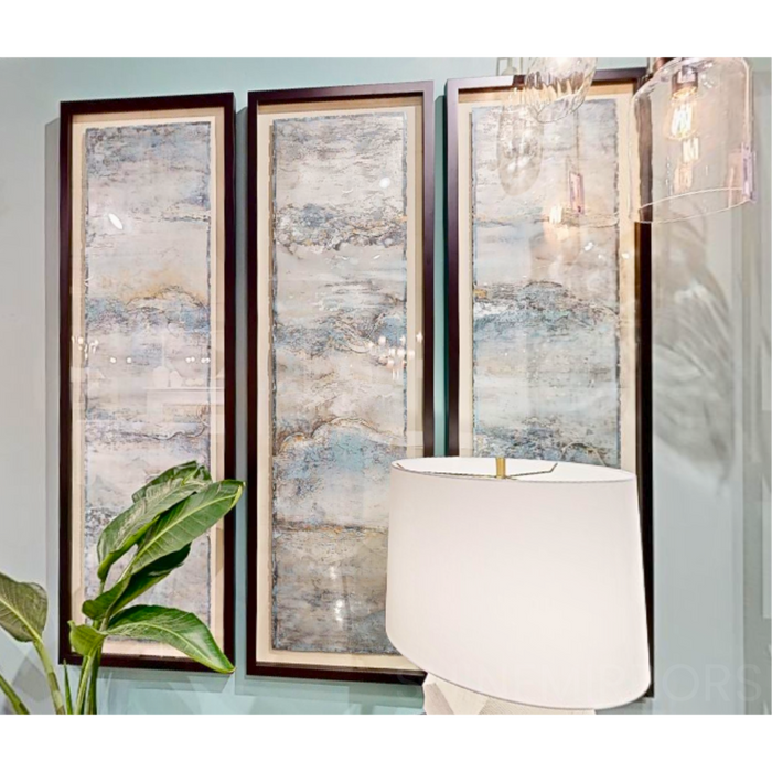 Uttermost Ocean Swell Painted Metal Art, Set Of 3