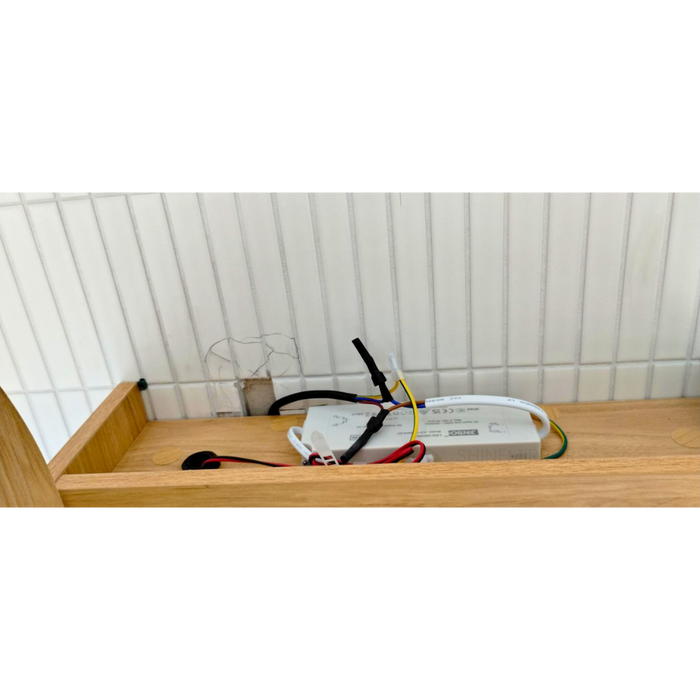 Lexie Ash Brown LED Frontlit Mirror Cabinet