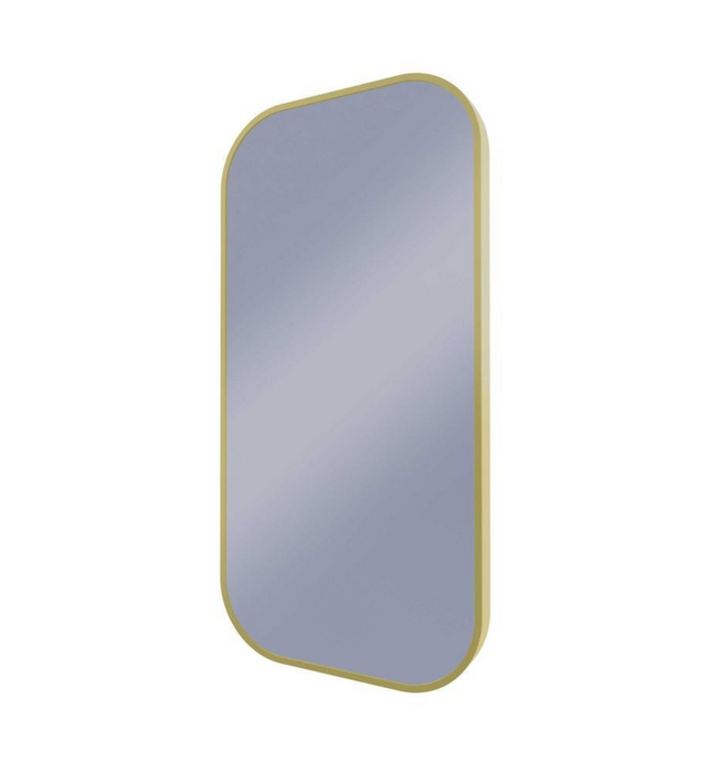Ace Curved Corners Gold Backlit LED Mirror