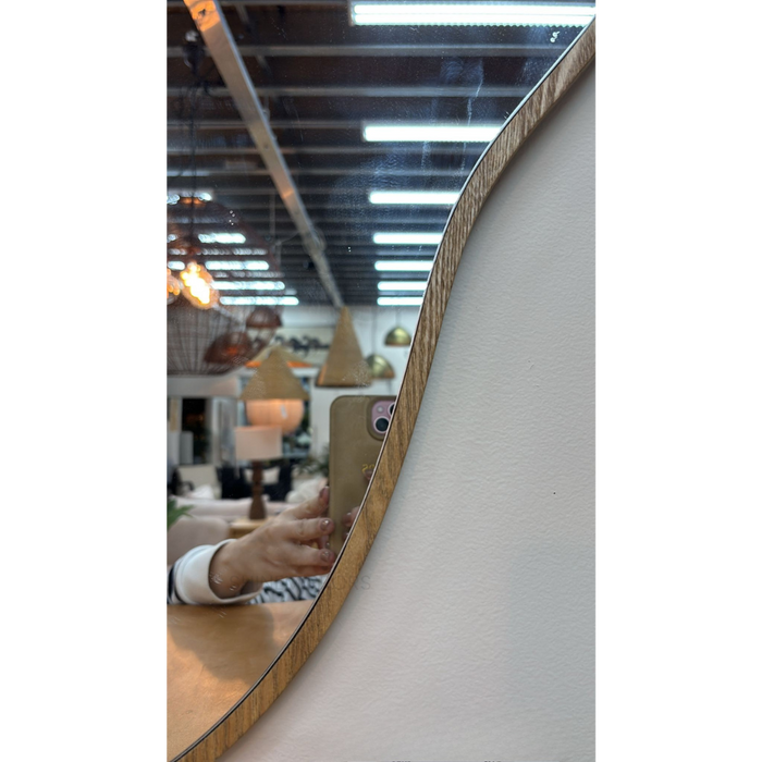 Dwayne Organic Oak Wall Mirror