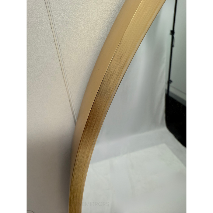 Martin Oval Gold Framed Wall Mirror