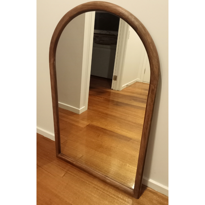 Lancy Arched Natural Mirror