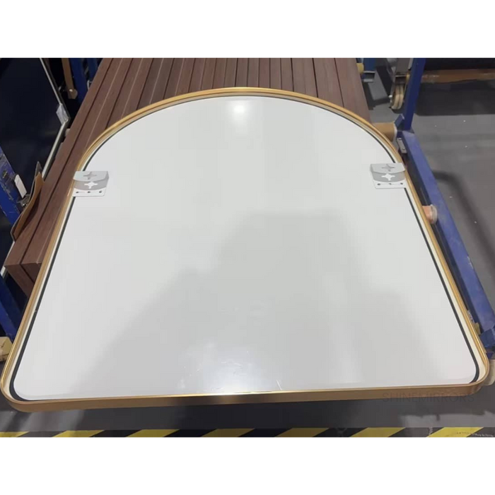 Bart Arched Gold Framed Wall Mirror